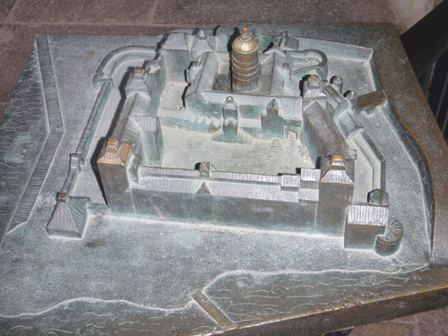 model view of the original castle.